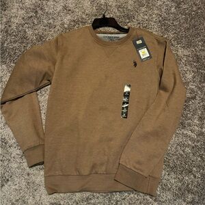 U.S. Polo Assn. Brown V-Neck Sweater
